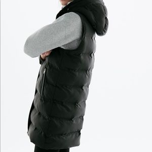 Zara Black Puffer Vest